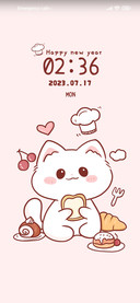 Breakfast cat