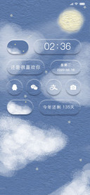 新拟态 油画月光