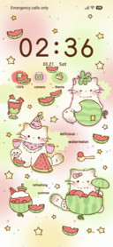 Melon Cat Sticker