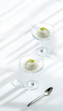 Summer Alcoholic Cocktail with Lime Peel Crumbs