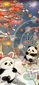 祈福熊猫迎四季