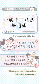 小狗不回消息如何呢