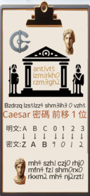 Caesar密码前移一位