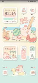 夏日西瓜可爱猪