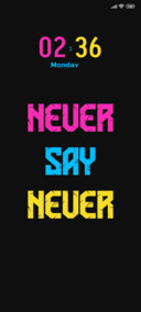 Never Say