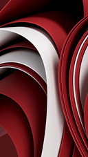 The waves are deep red and white
