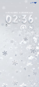 玻璃质感 冬日雪花