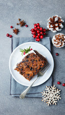 Chocolate Cake And Some Fruits