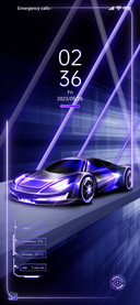 Purple sports car