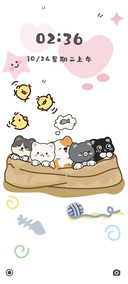 布袋可爱猫咪