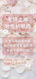 考研上岸治愈护眼圆