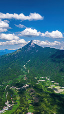 On the summit of sikong mountain the sea of clouds is