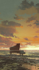 Pianist on the Sea