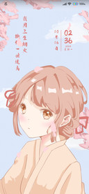 樱花下古风少女
