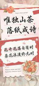 唯独山茶落纸成诗