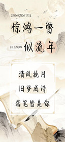 惊鸿一瞥似流年