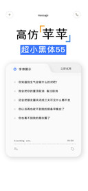 高仿苹苹超小黑体55
