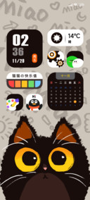 景深黑猫 多屏组件