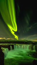 Beautiful Aurora Shining on The Earth