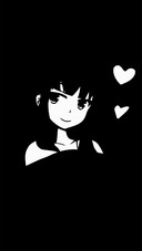 Black and white anime girls