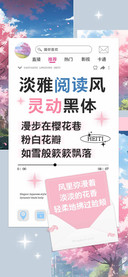 淡雅阅读风灵动黑体