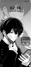 黑白漫画 你的回信