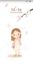 唯美动态樱花女孩