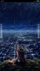 孤单女孩（下雨+流星特效）