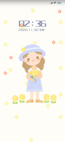 捧花的少女