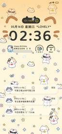 动态 平铺简线猫猫