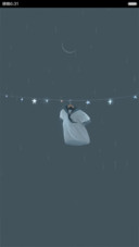 空衣服，动画，自定义头像,文字,下雨特效】