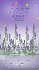 薰衣草【3D动态水泡+音乐锁屏】