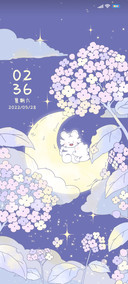 浪漫星空邀月