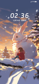 冬日雪兔