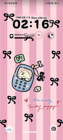 卷毛手机小狗