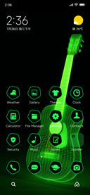 neon guitar