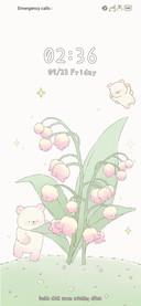 Bear and flower