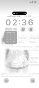 灰白动漫制服少女