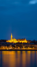 Nightscape of Budapest Danube City