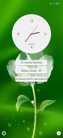 Green White