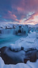 Glacier Under Beautiful Clouds