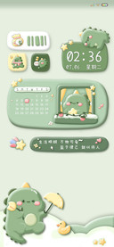 黏土风 萌萌小恐龙