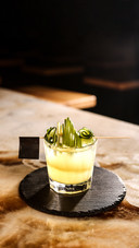 Fresh ice cocktail , selective focus