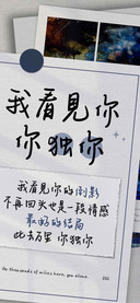 我看見你 你独你