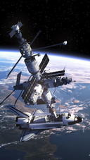 Space Station and Shuttle