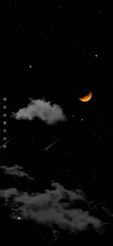 简约 月色 星空