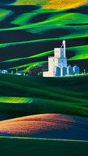 Sunset view of the Palus farmland