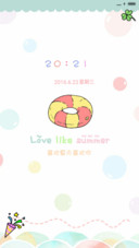 Love like summer（十锁屏，音乐界面）