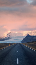 Road in Mountains in Iceland
