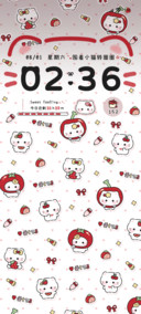 平铺复古红可爱小猫
